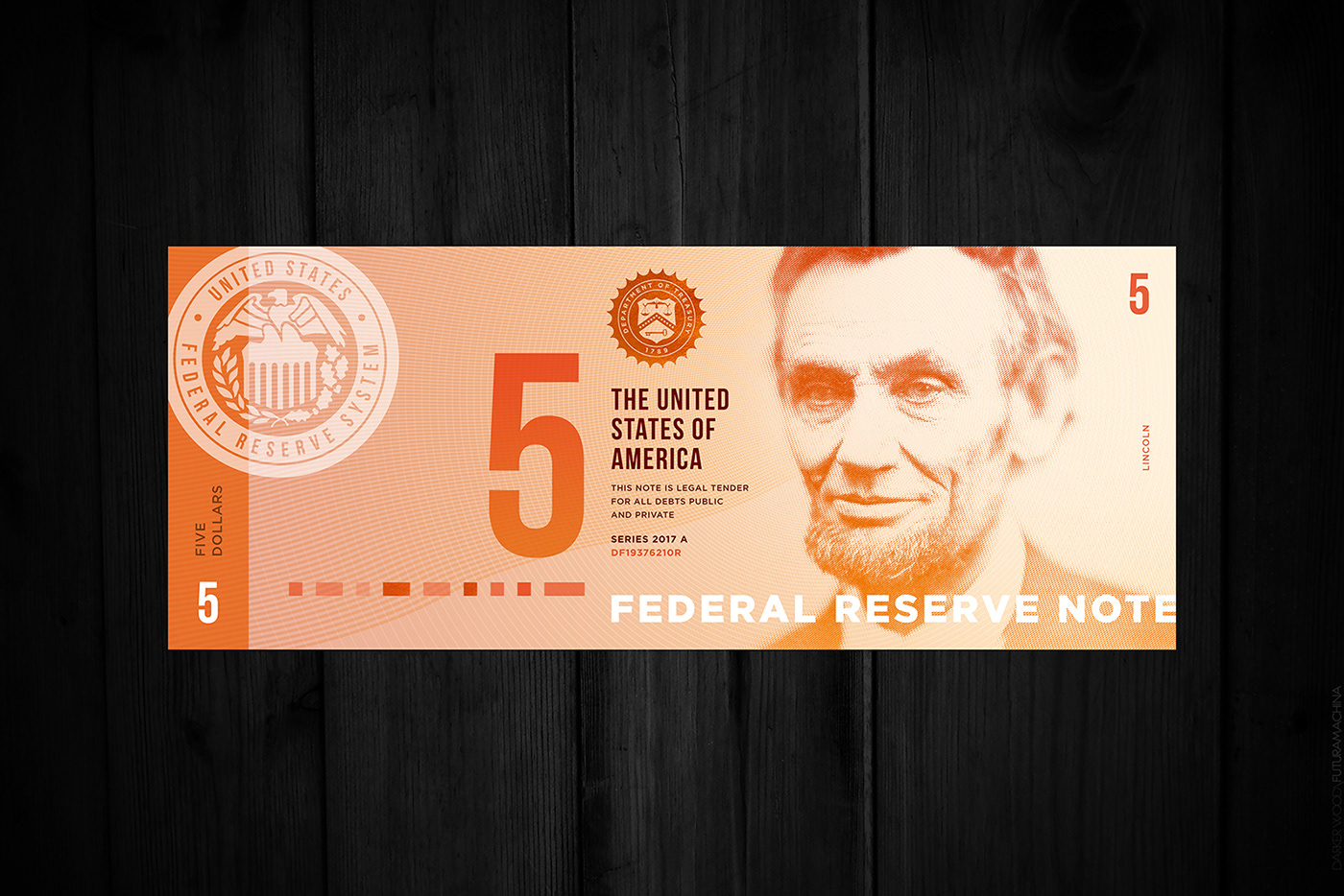 US currency redesign with president signature