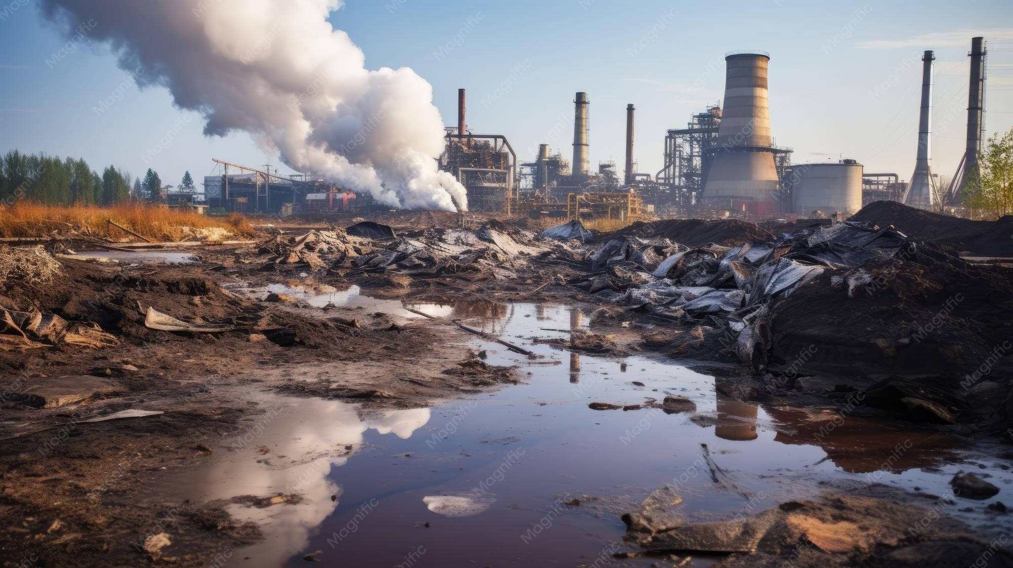 industrial waste contamination site