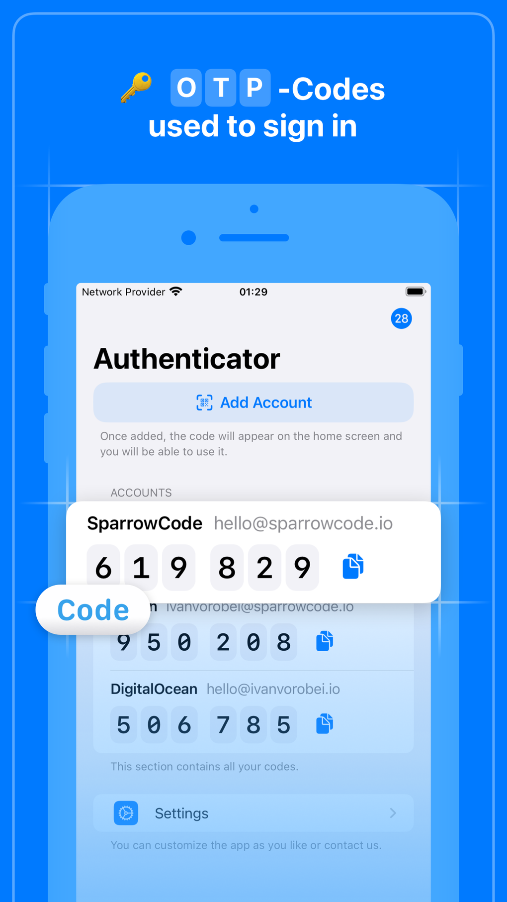 authenticator app TOTP