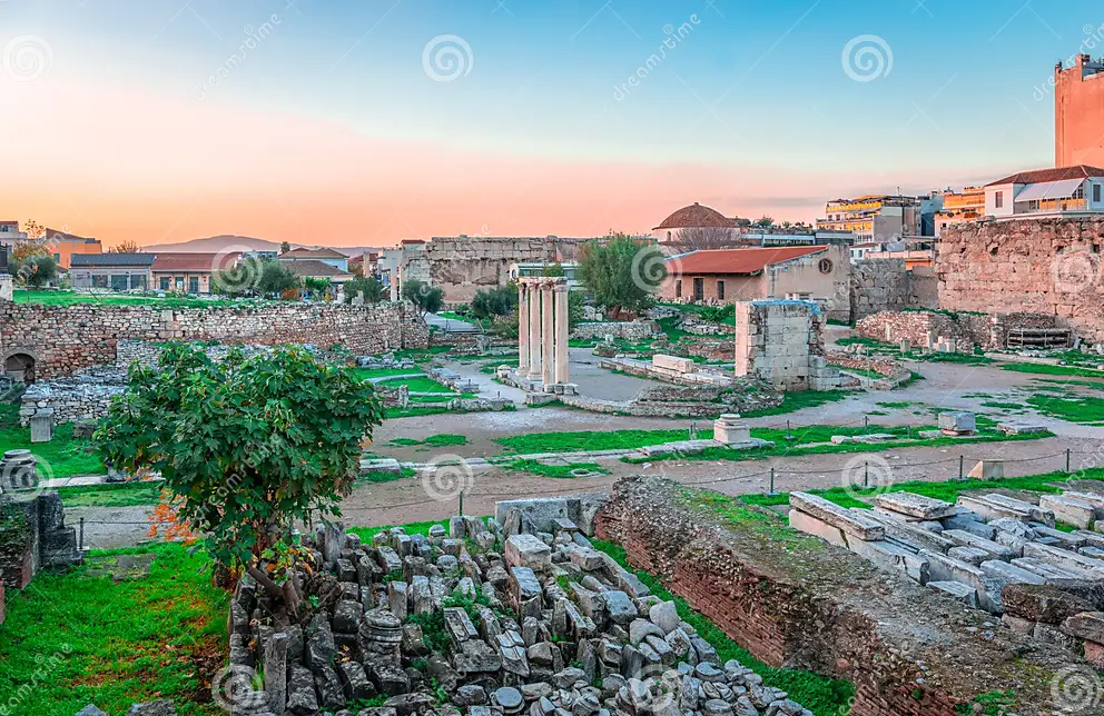 Roman Agora Hadrian's Library