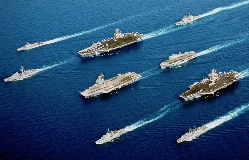 U.S. Navy escort coalition formation