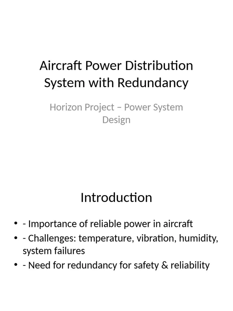 aircraft redundancy design