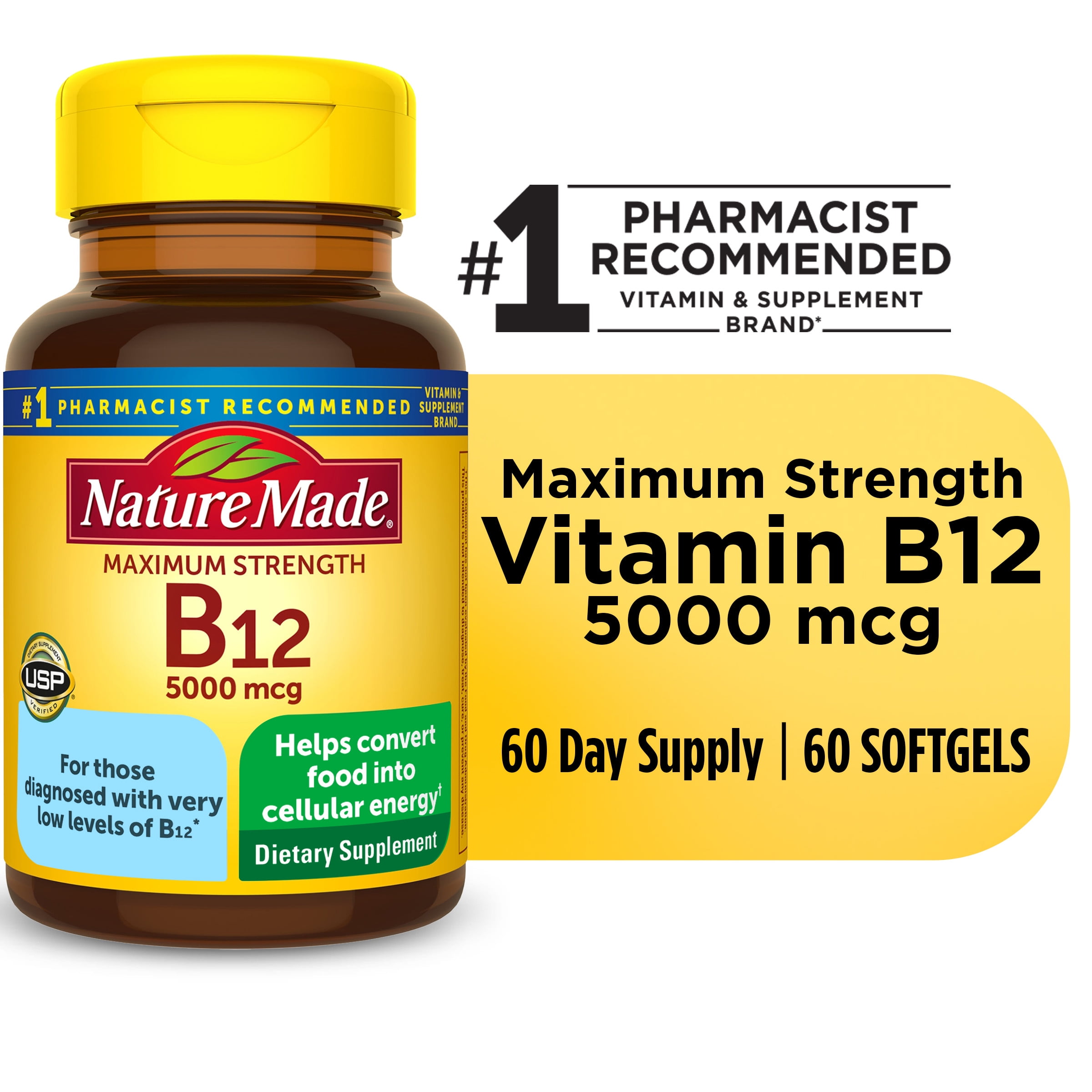 B12 supplement pills bottle