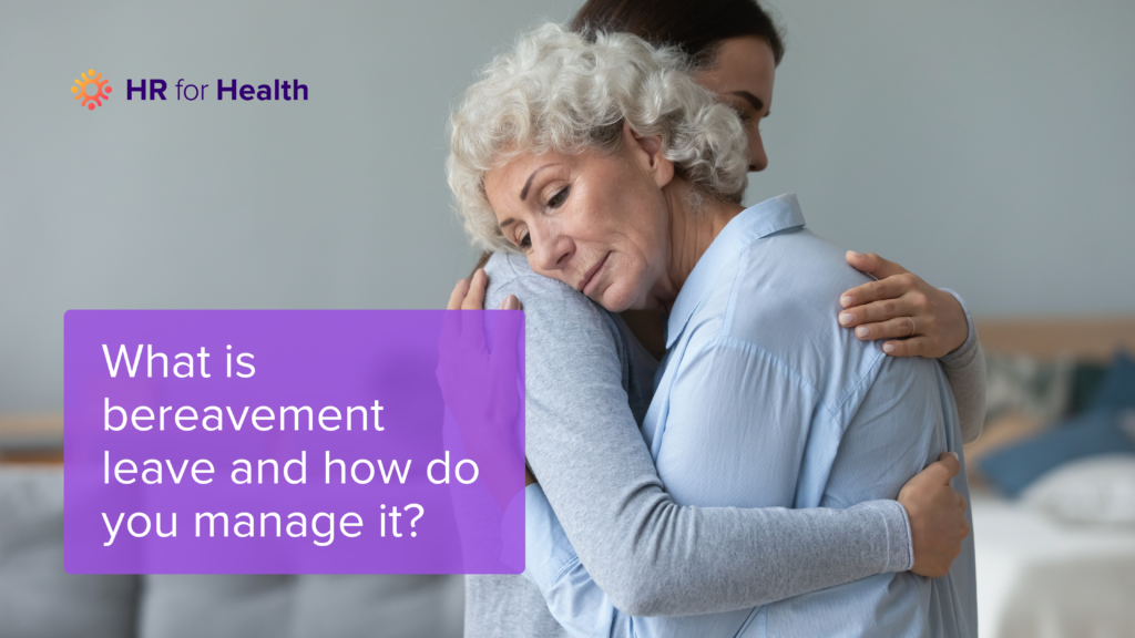manager handling bereavement disclosure