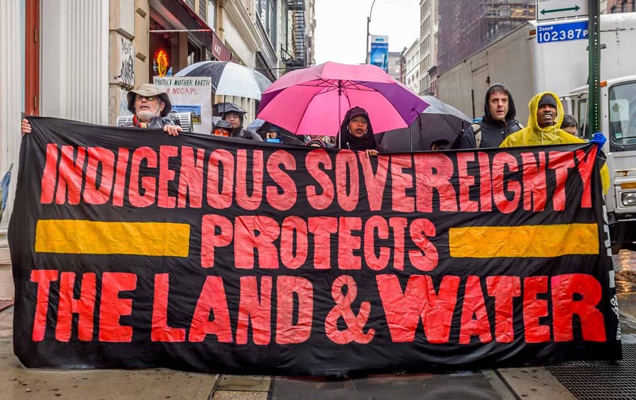Indigenous sovereignty protest