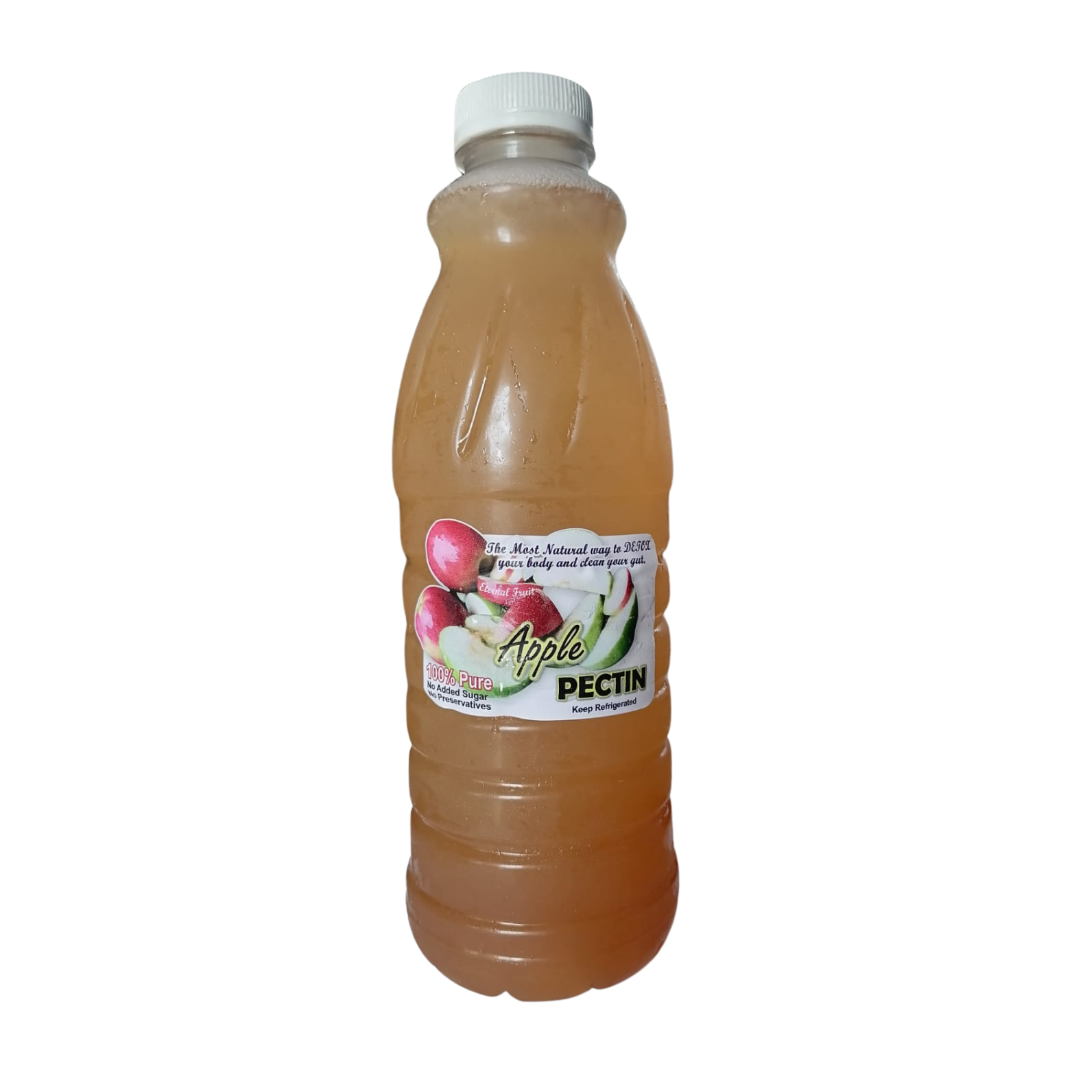 Pectin haze in apple juice