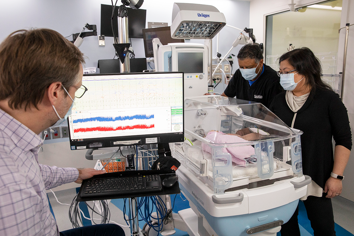 Newborn baby seizures ICU