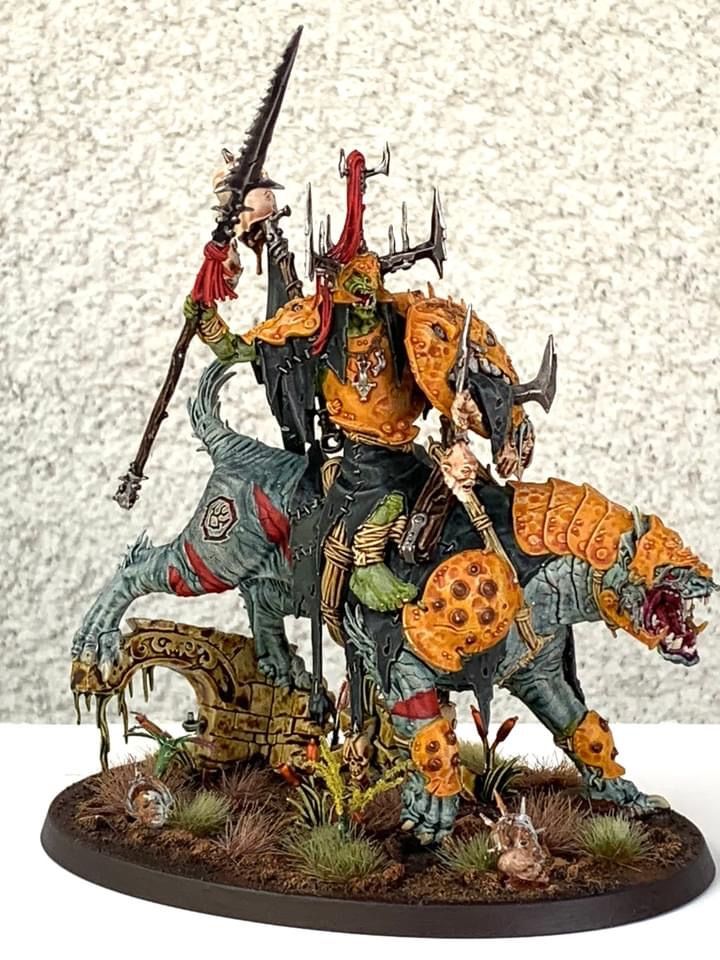 hand-painted Warhammer miniatures restoration