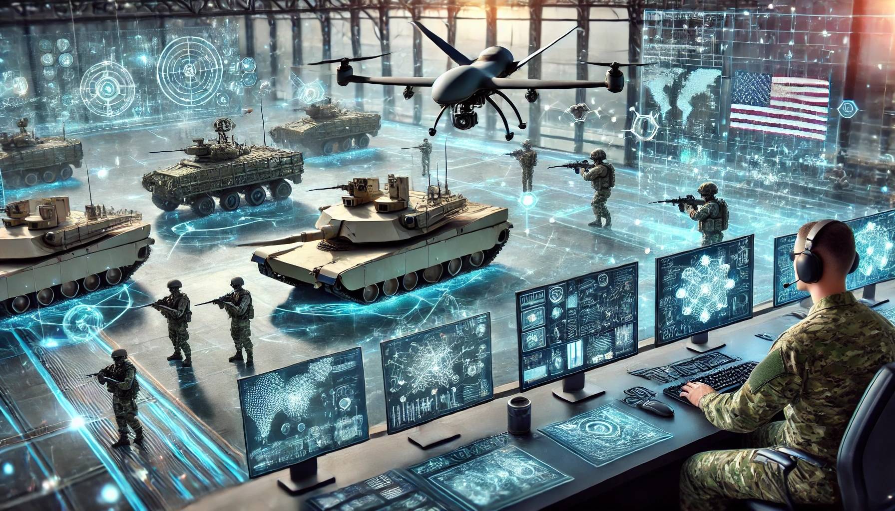 simulated war games AI military