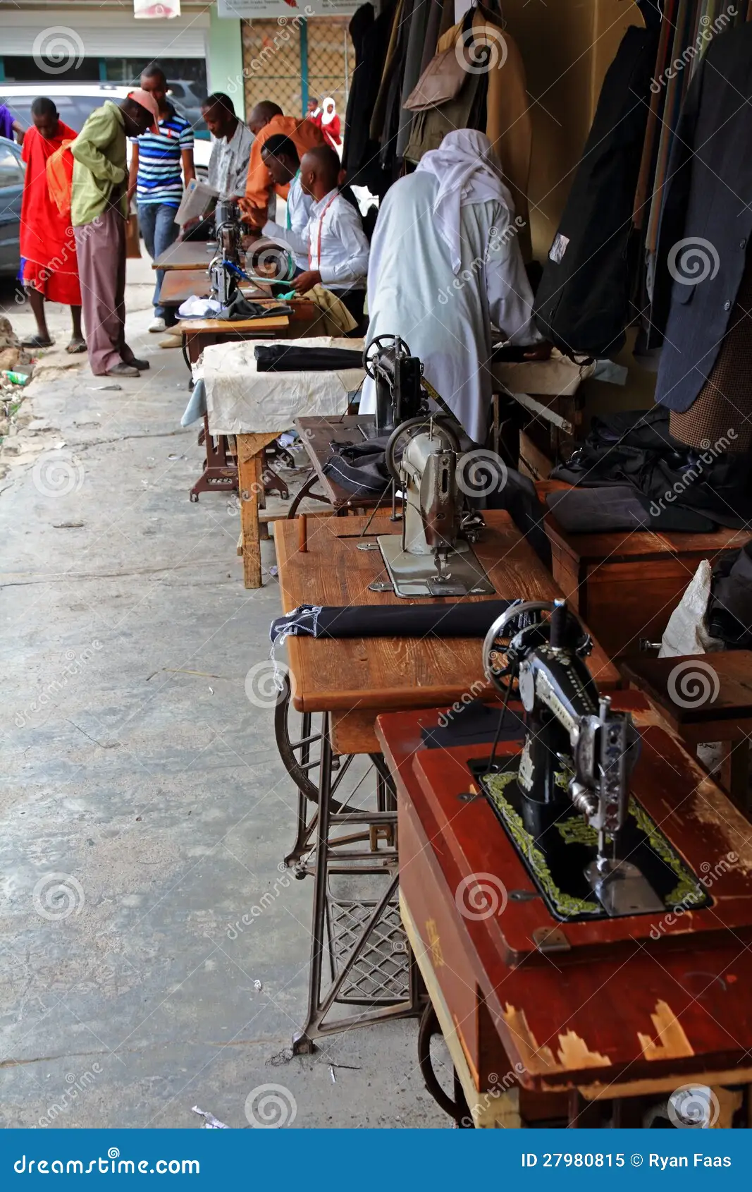 Somali tailor sewing machine