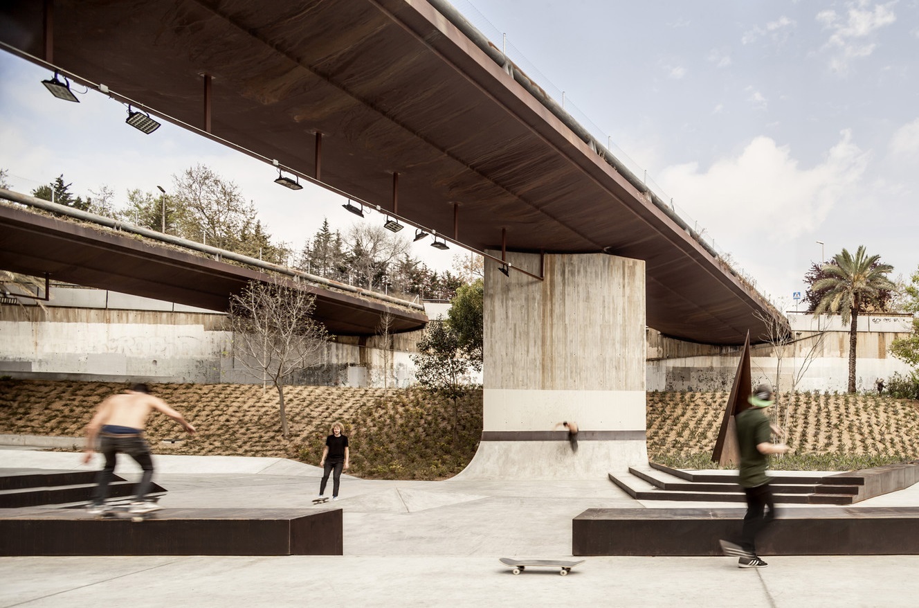 skateboard plaza city design