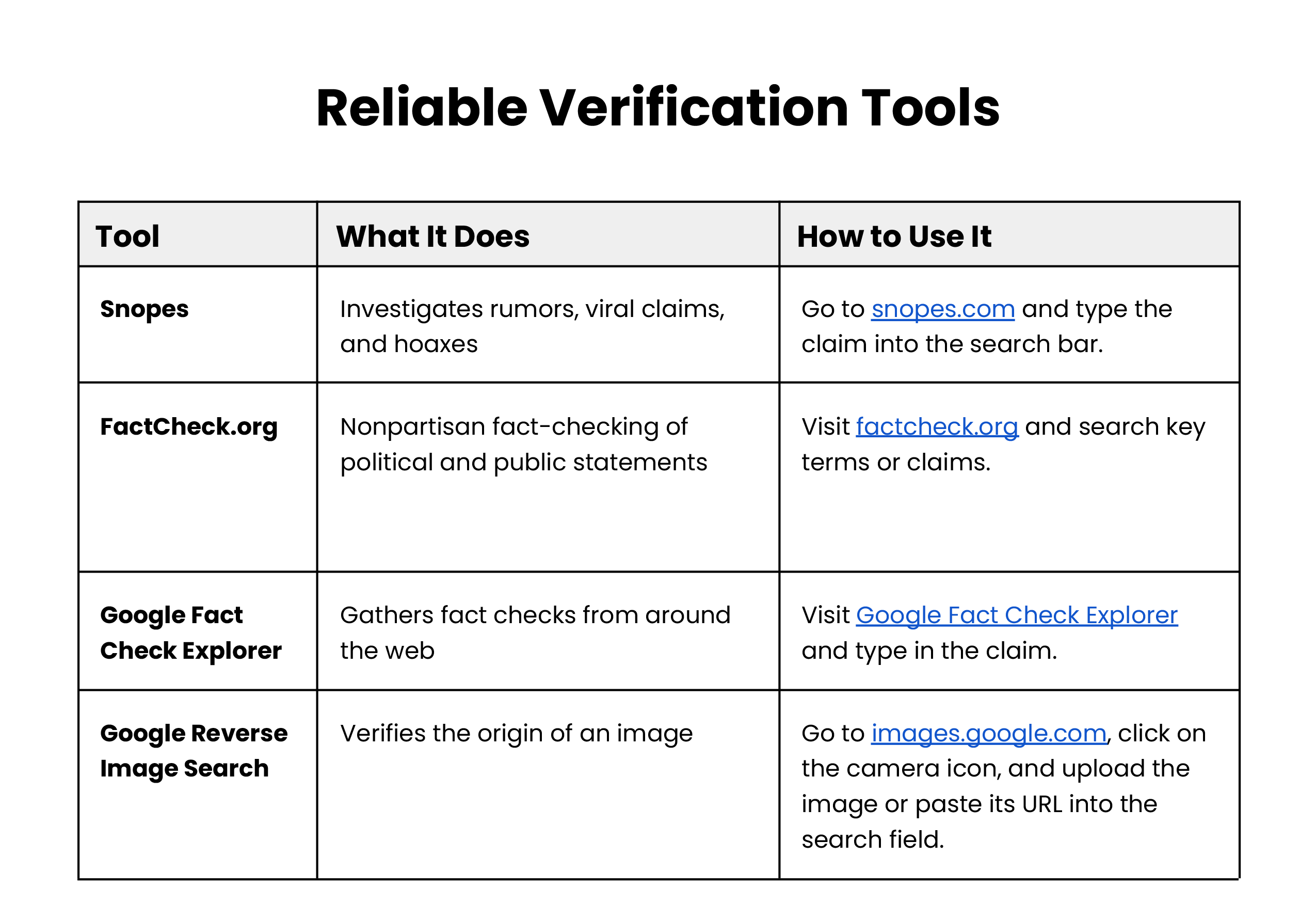 media literacy verification techniques