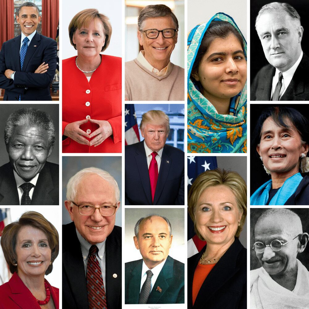 historical leaders collage