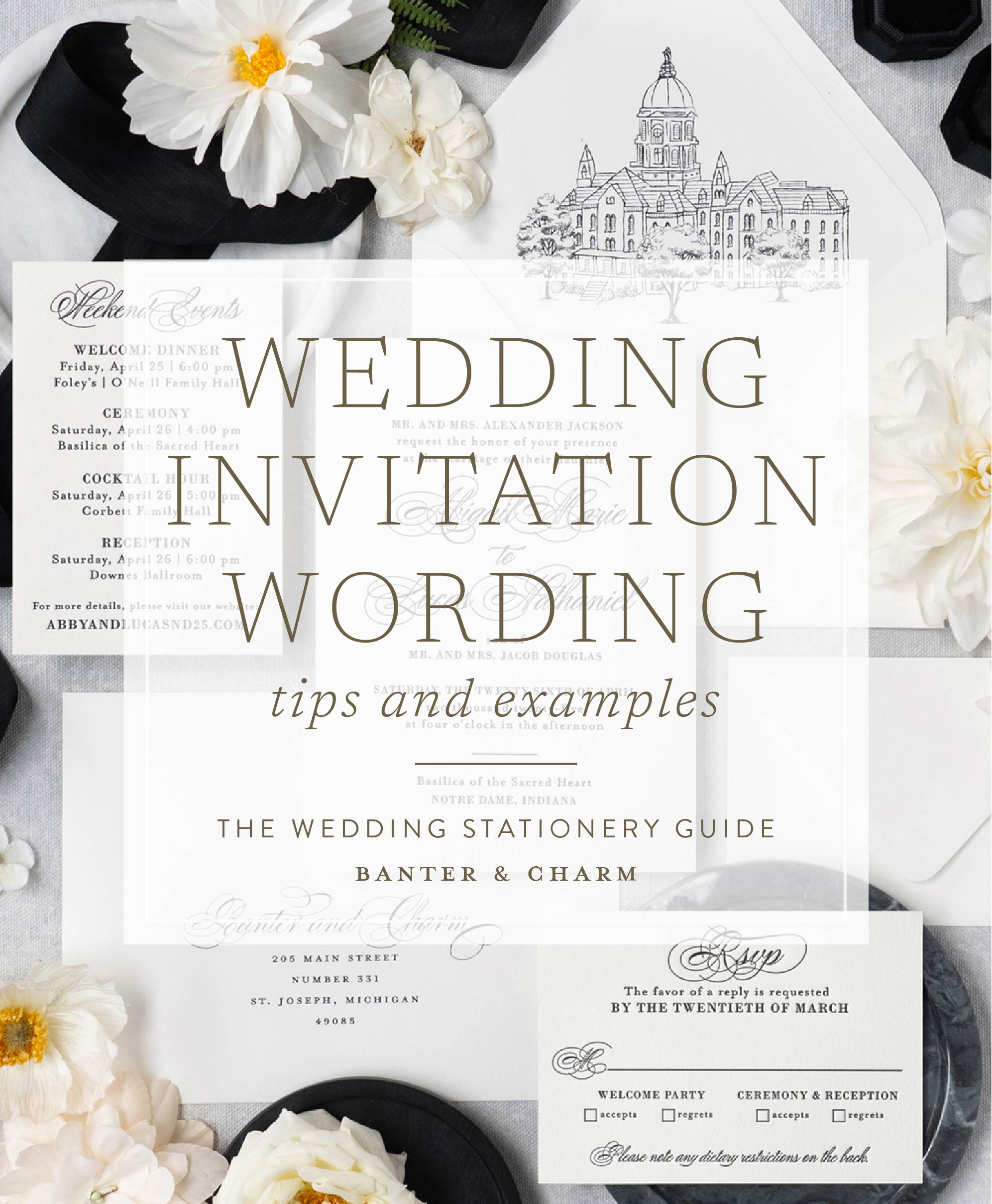 invitation wording guest policy