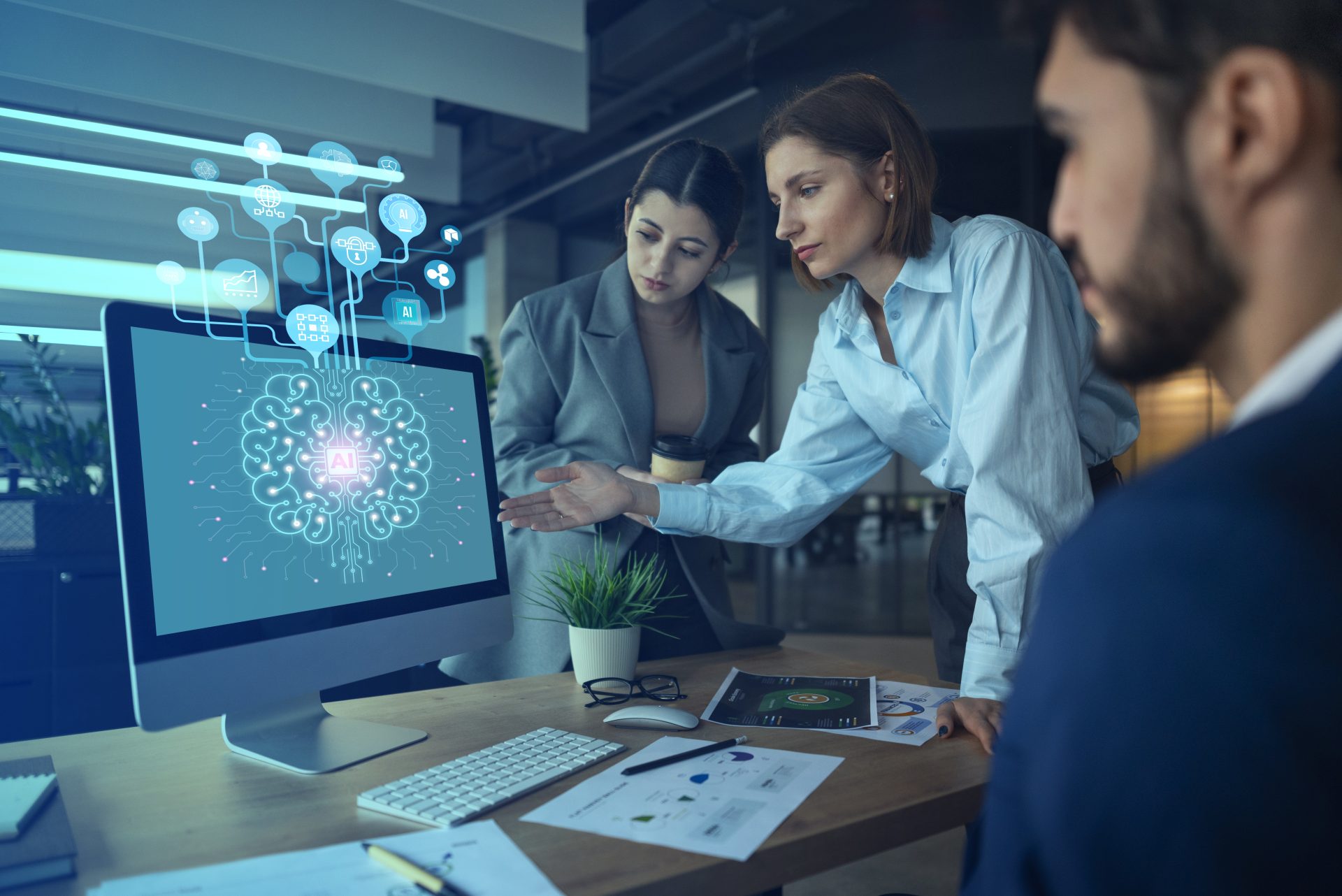 Employee skipping AI training session