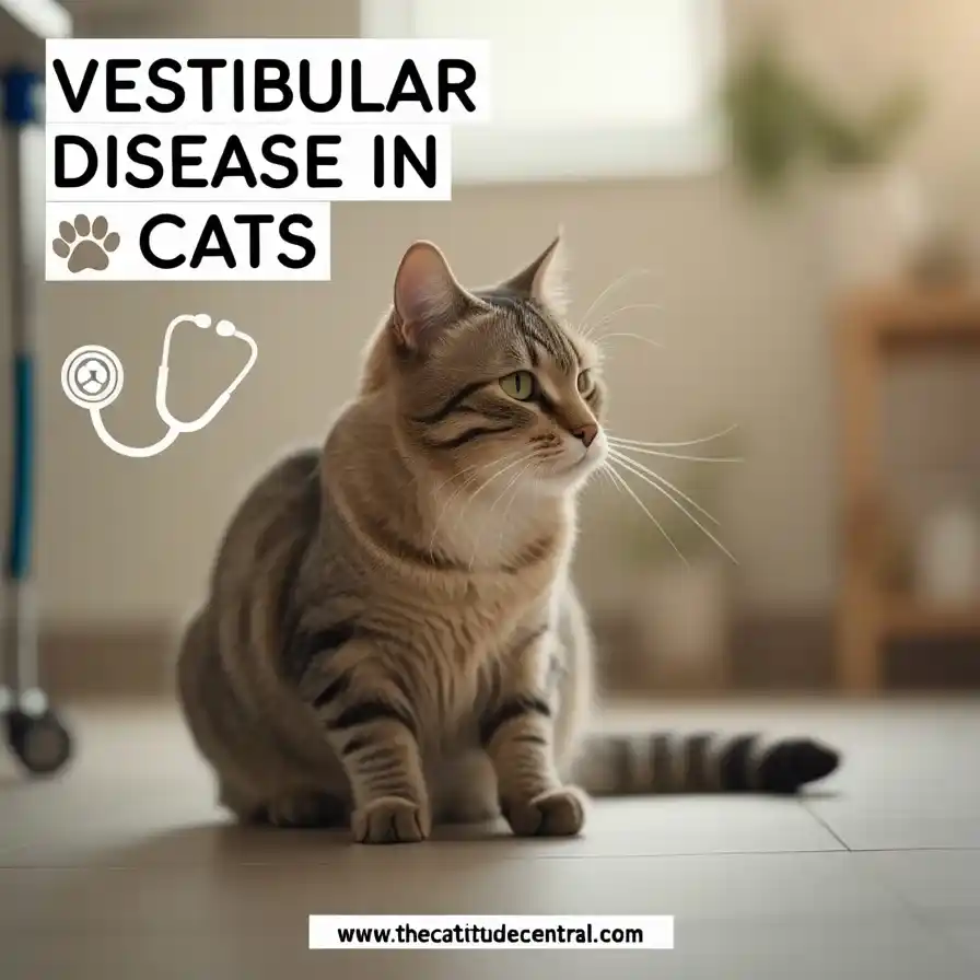 cat vestibular disease rolling