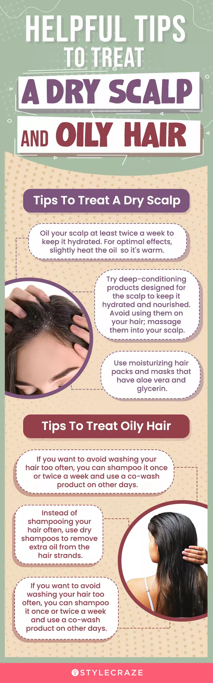 oily scalp hair washing