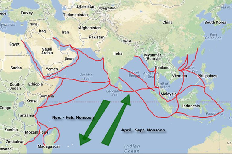 Indian Ocean trade routes