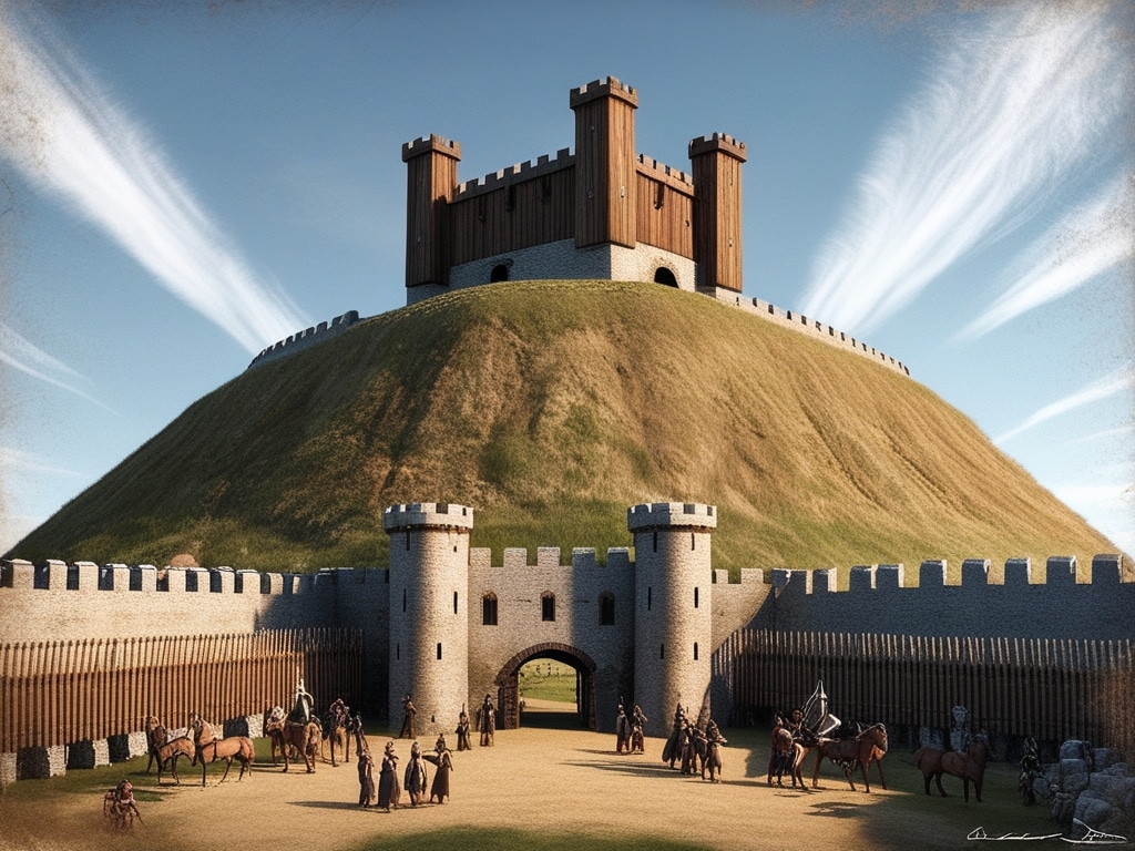 motte-and-bailey castle