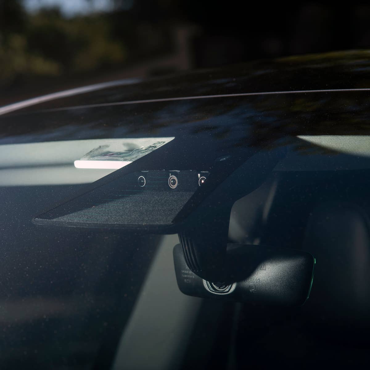 Tesla forward facing cameras