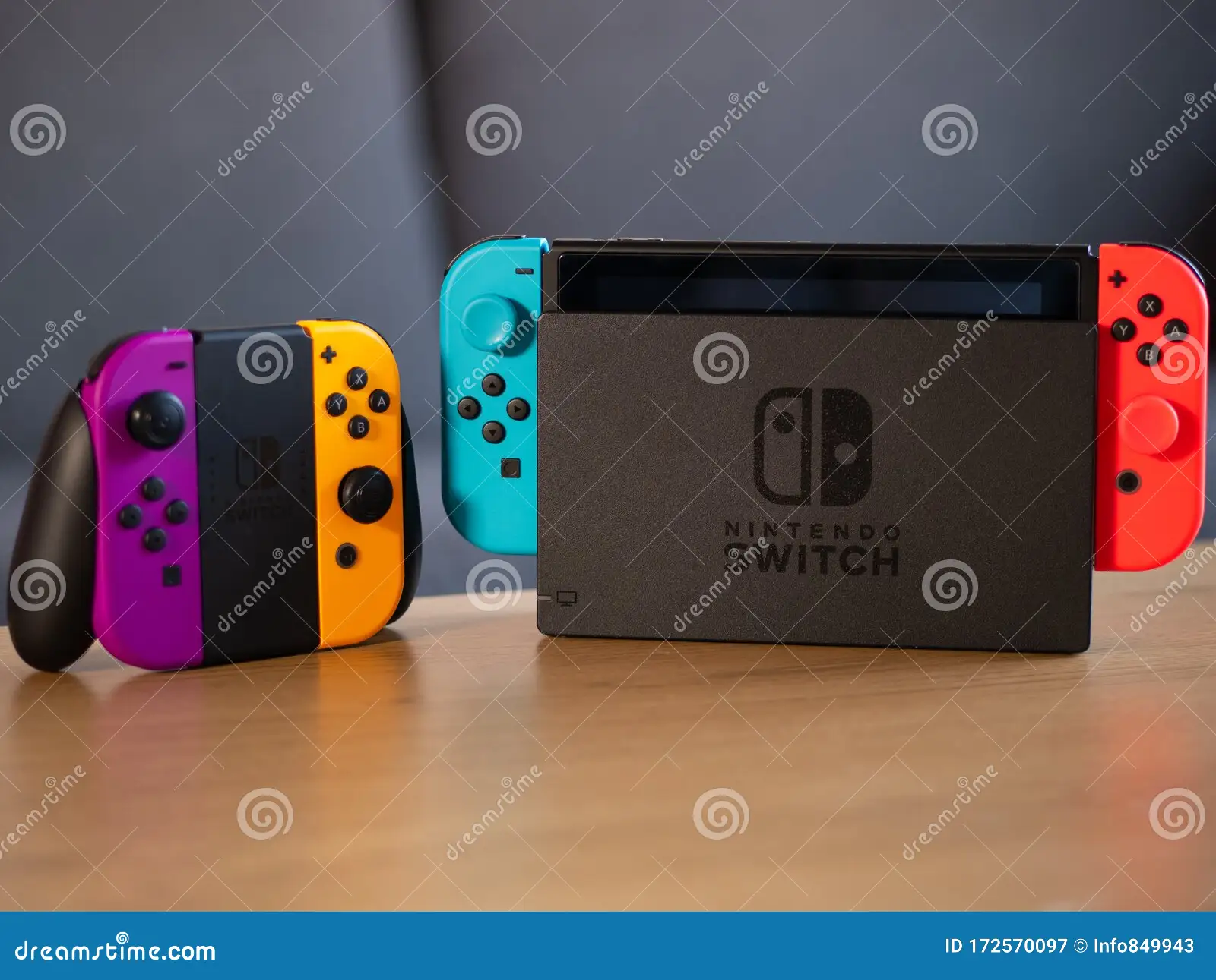 Nintendo Joy-Con controllers on table
