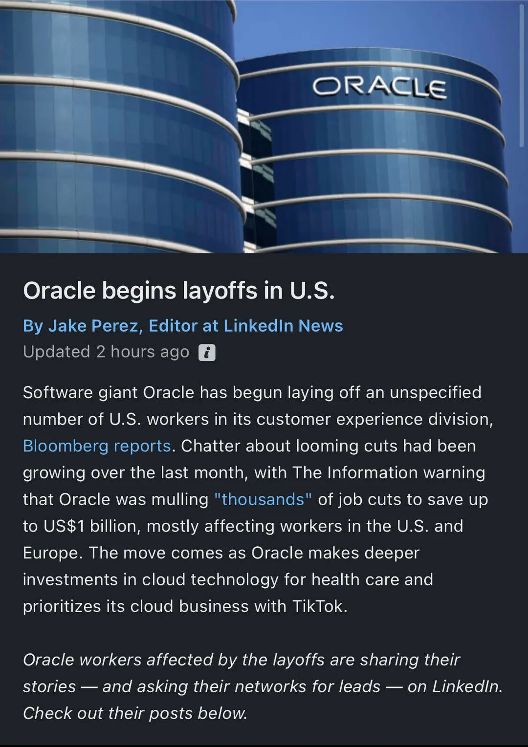 Why Oracle’s Mass Email Layoffs Reveal a Tech Reset
