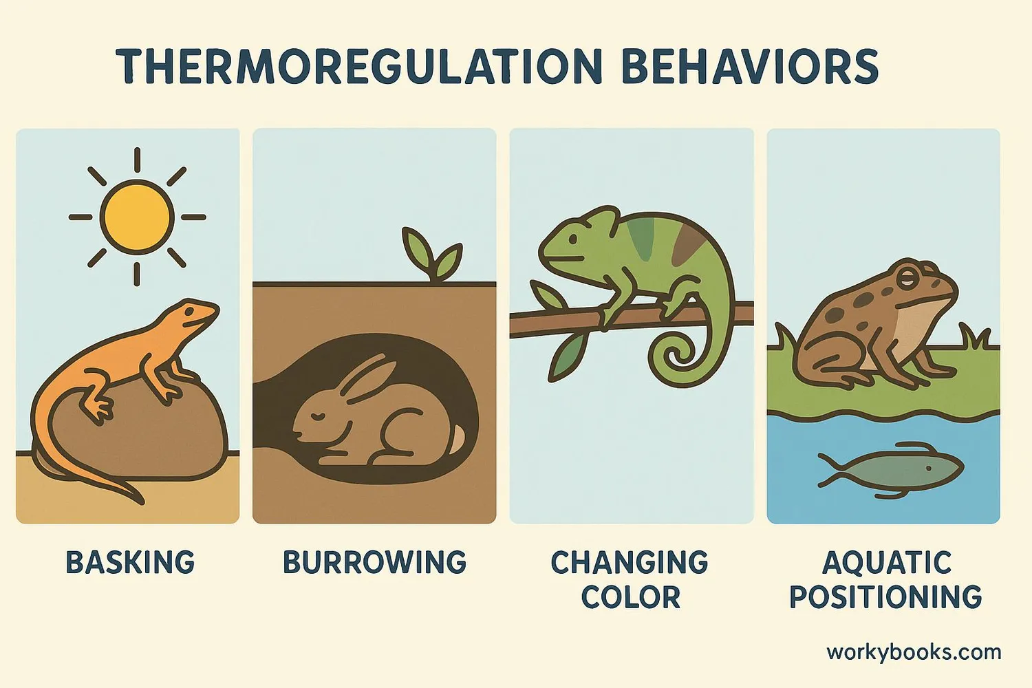 frog behavioral thermoregulation basking