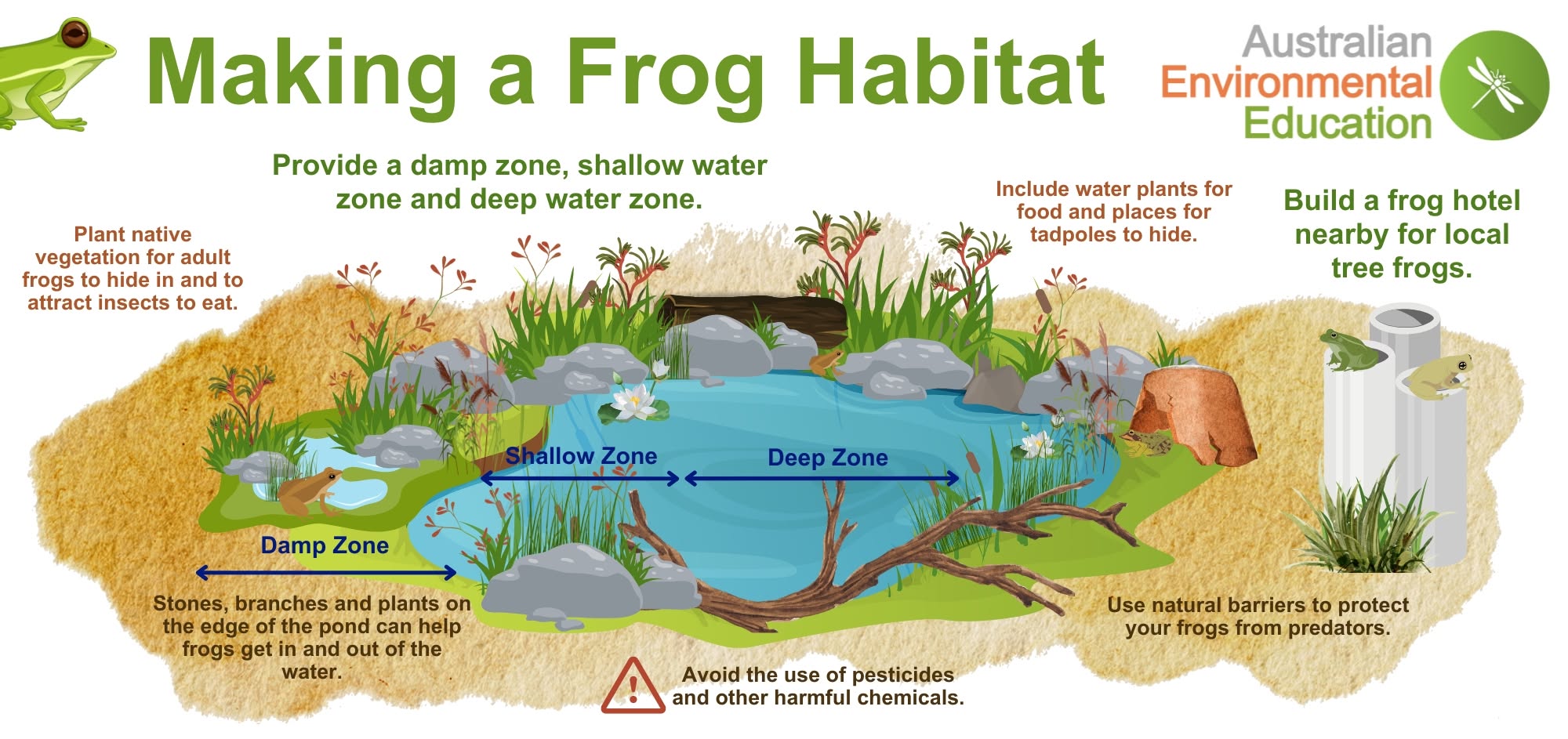 frog habitat thermal refugia