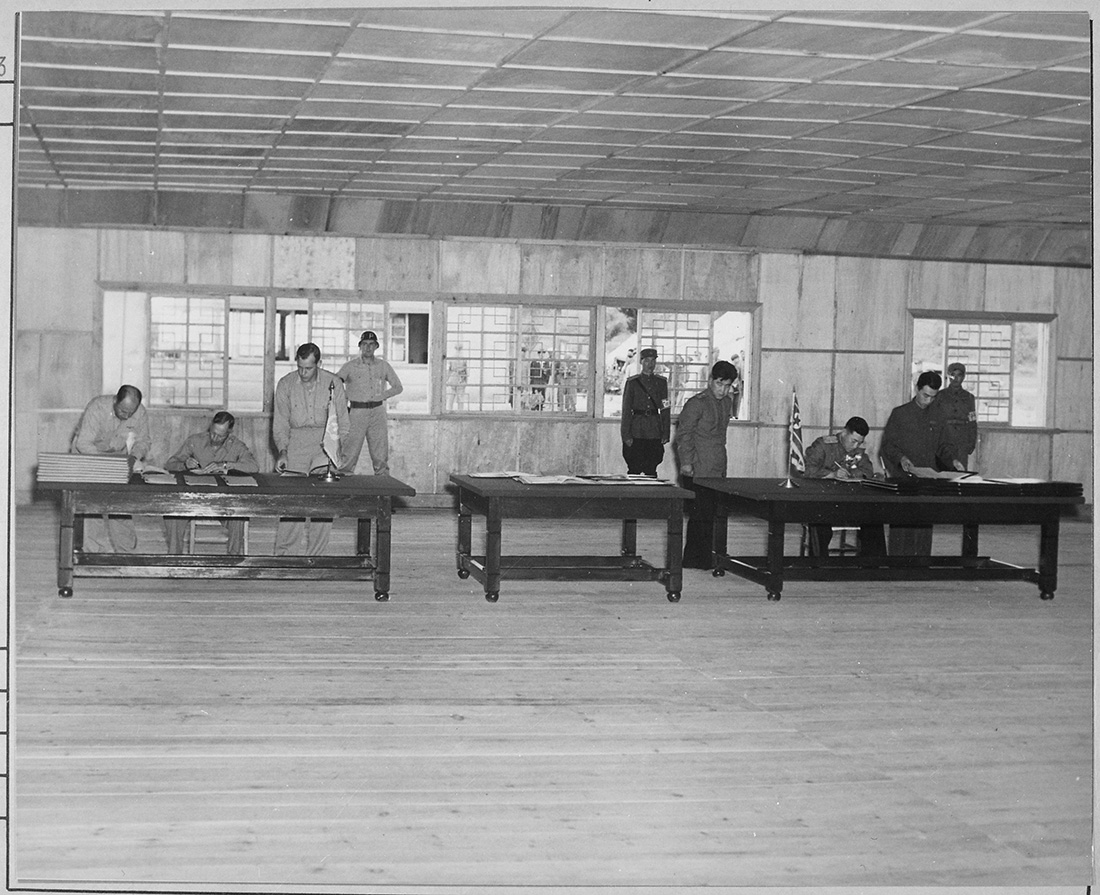 Korean War armistice signing 1953