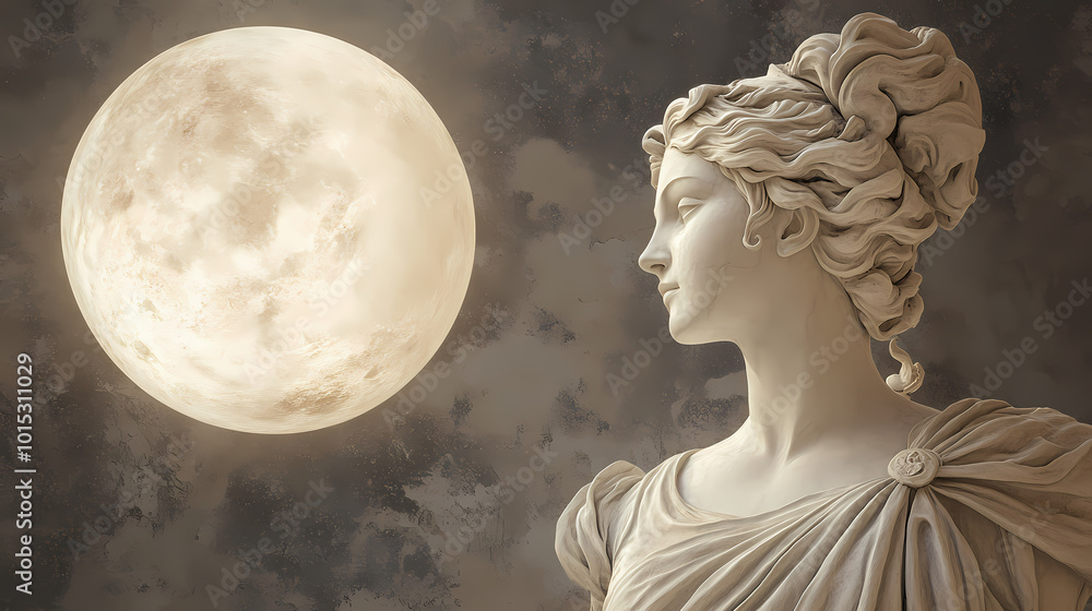 Greek Selene moon
