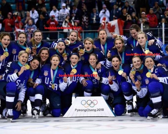 USA women's hockey team Olympic medals
