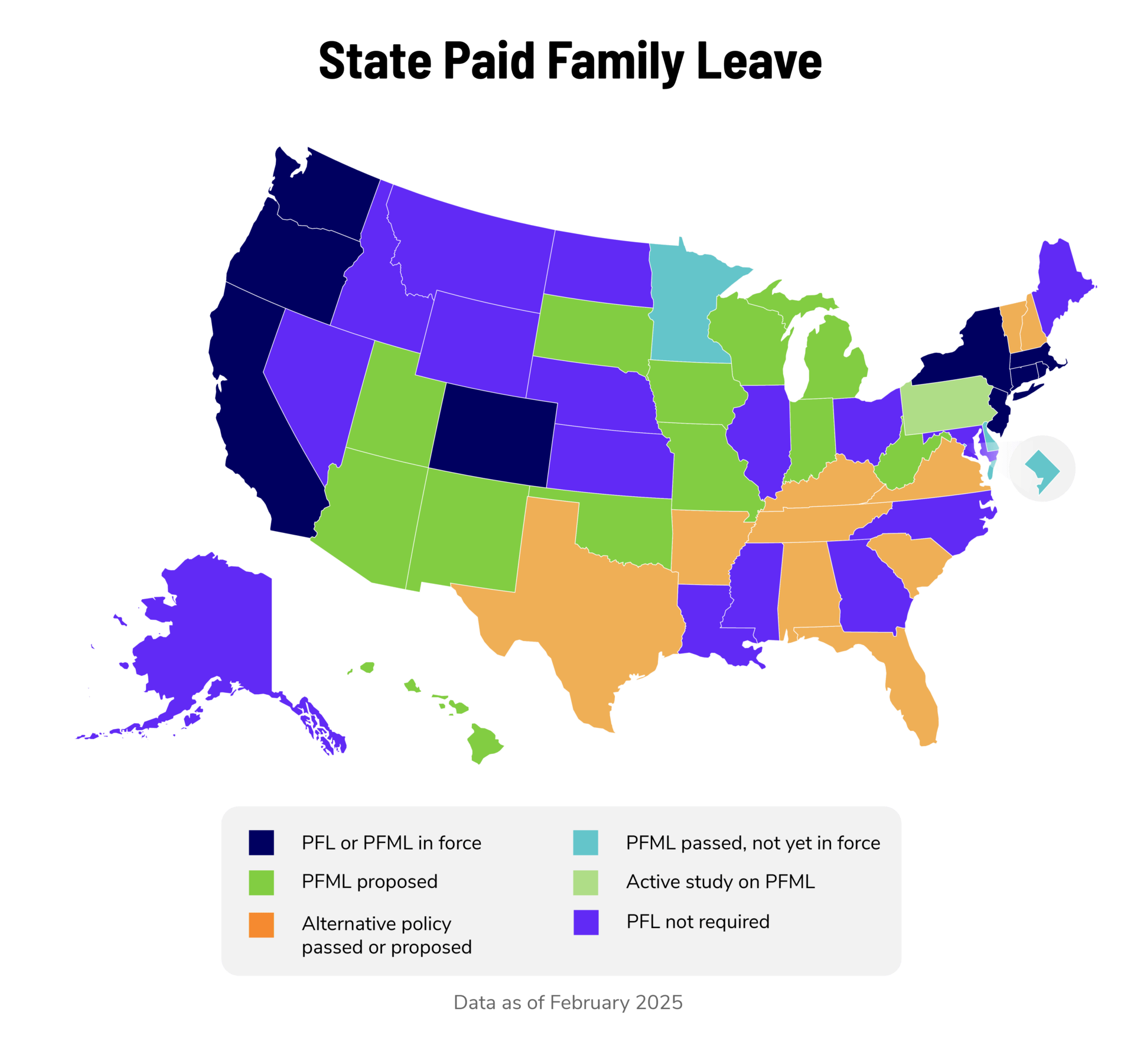 paid parental leave map