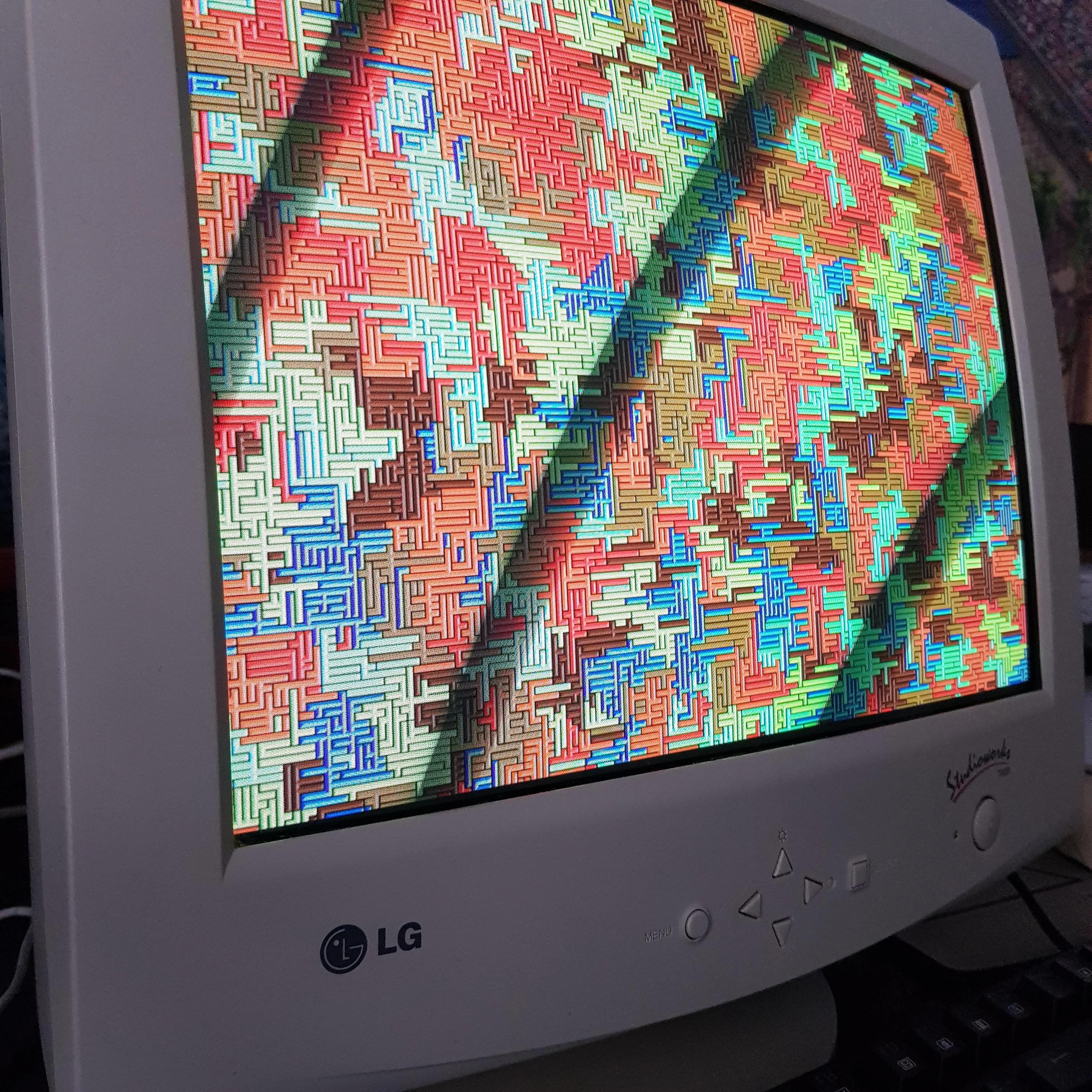 CRT monitor screensaver