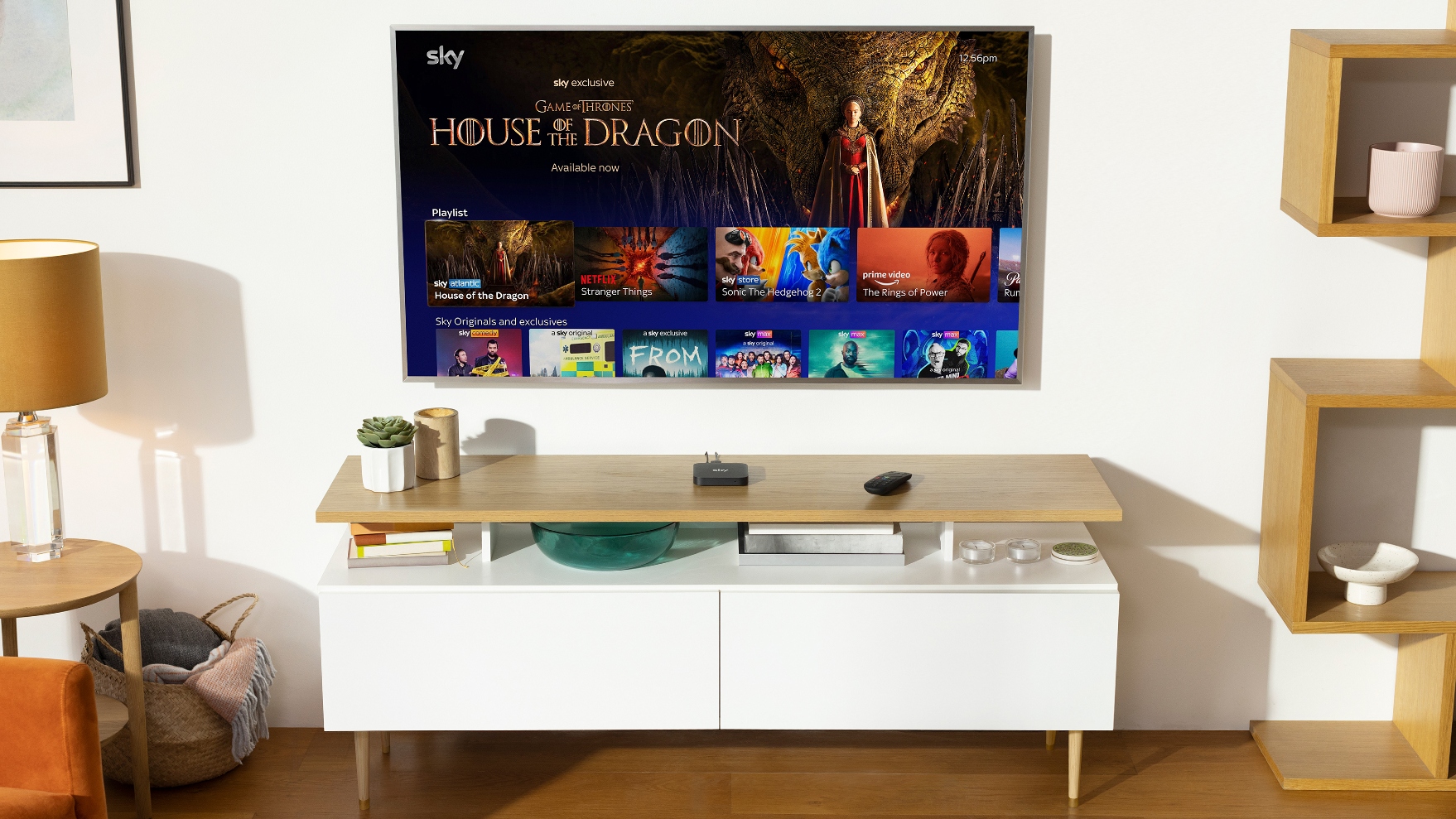 living room TV streaming