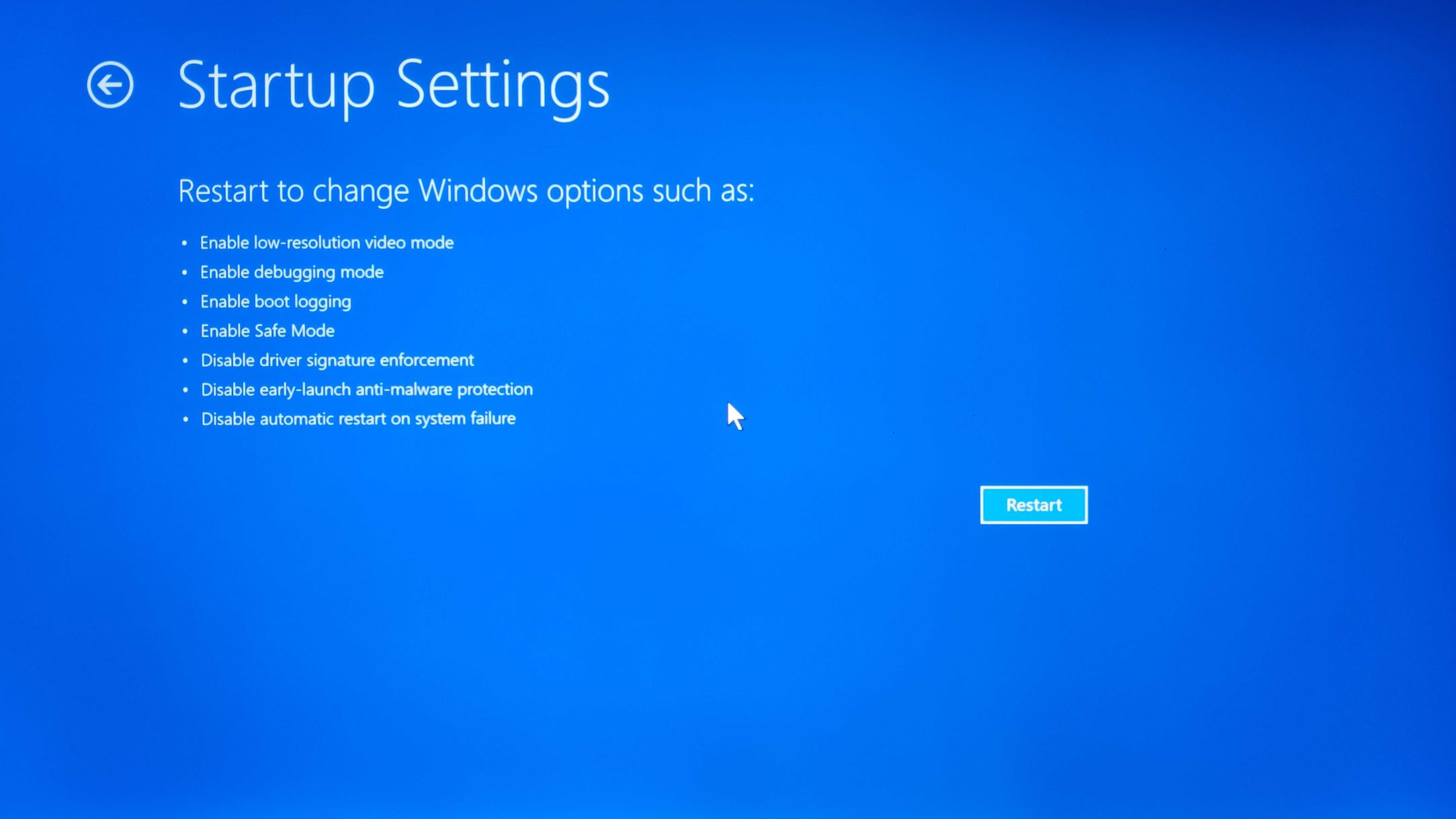 Windows 11 Safe Mode startup