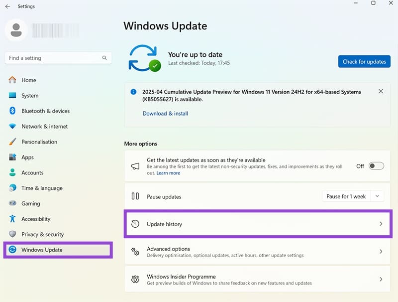 Windows 11 update rollback steps