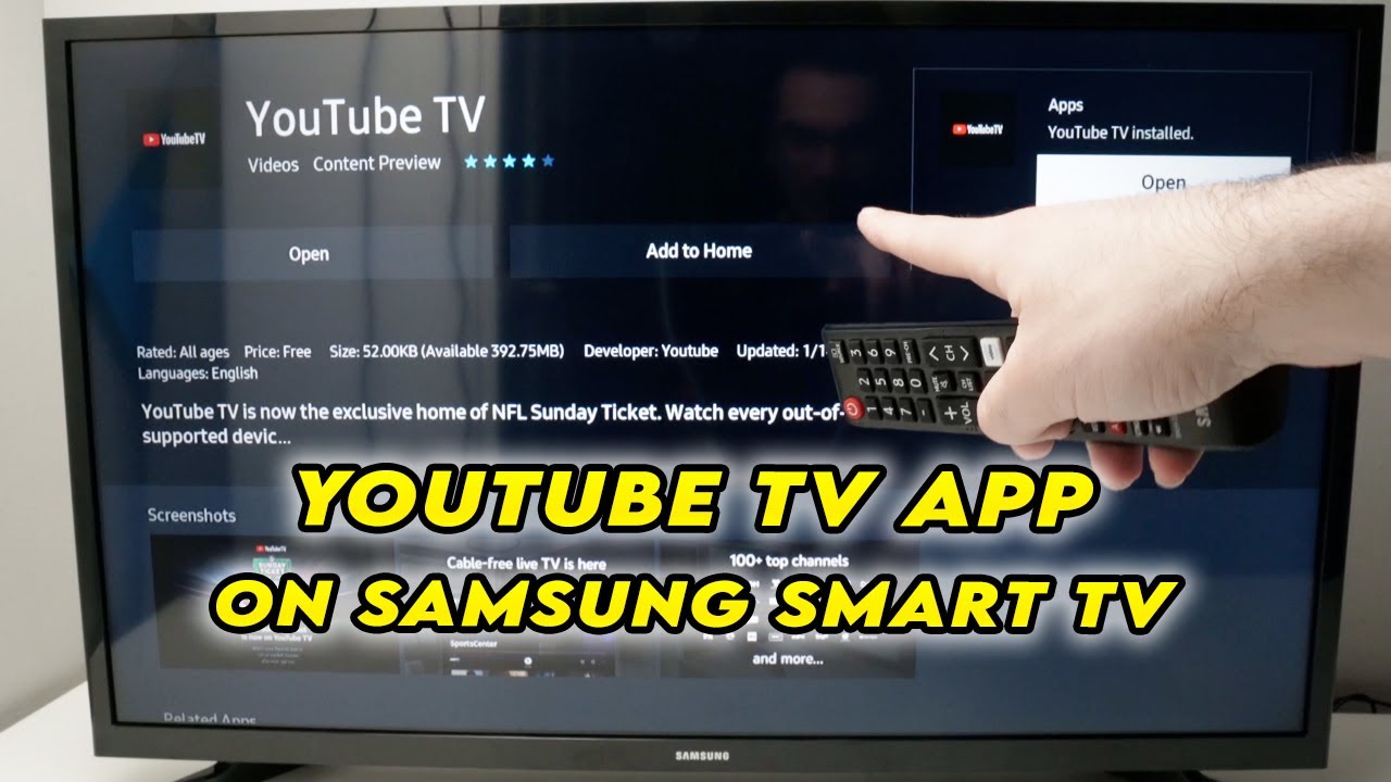 smart TV YouTube app